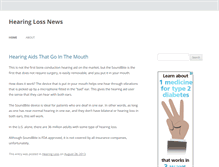 Tablet Screenshot of 4hearingloss.com